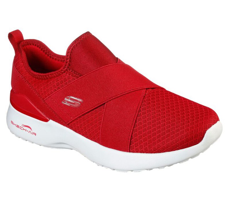 Skechers Skech-Air Dynamight - Easy Call - Womens Slip On Shoes Red [AU-EB9287]